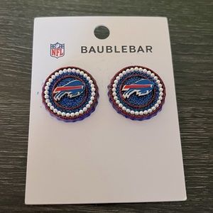 NFL x BaubleBar Limited Edition Buffalo Bills Bottle Cap Statement Earrings